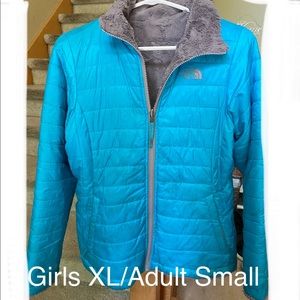 Blue/Gray Reversible Northface Jacket
